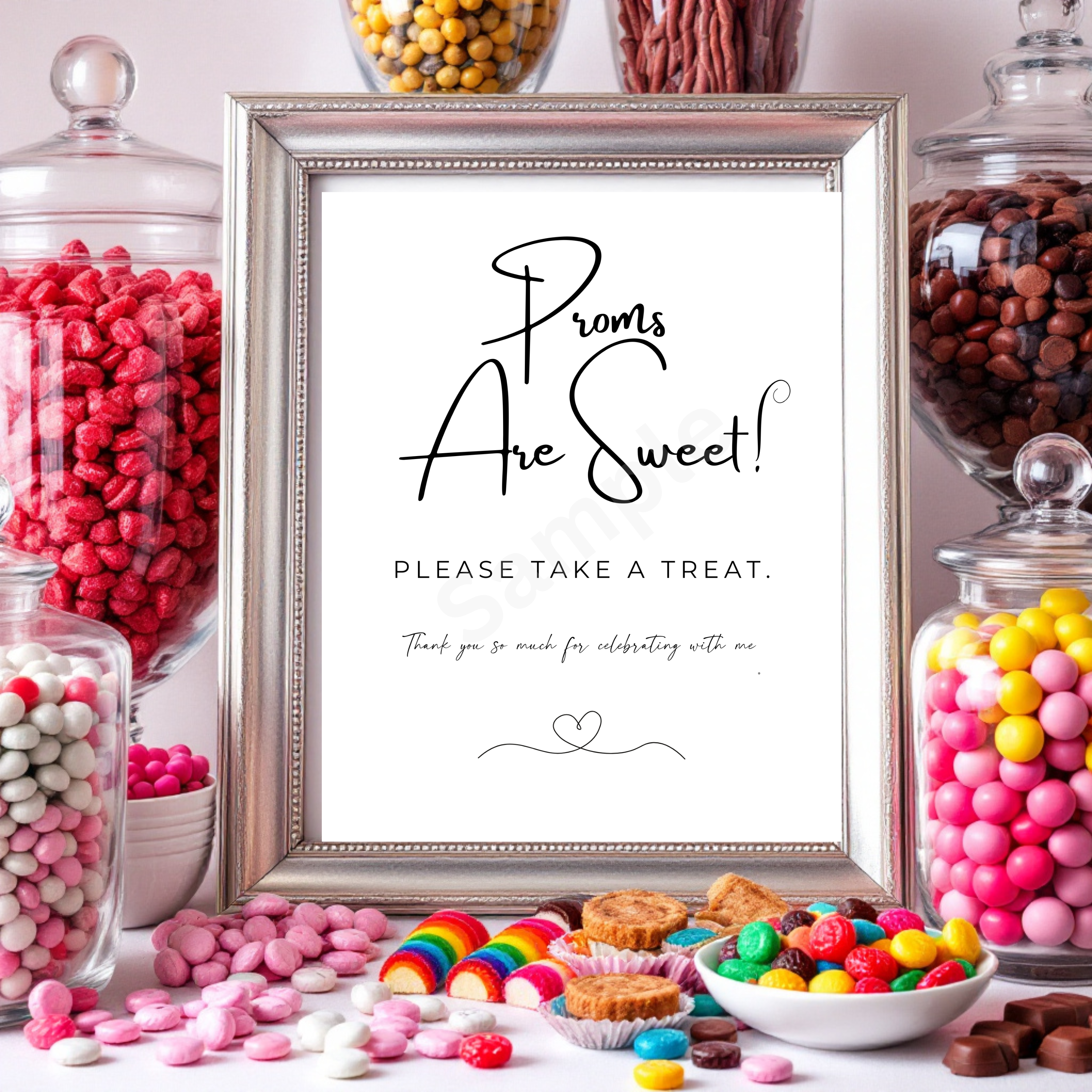 Prom Party Sweet Treat Table Sign