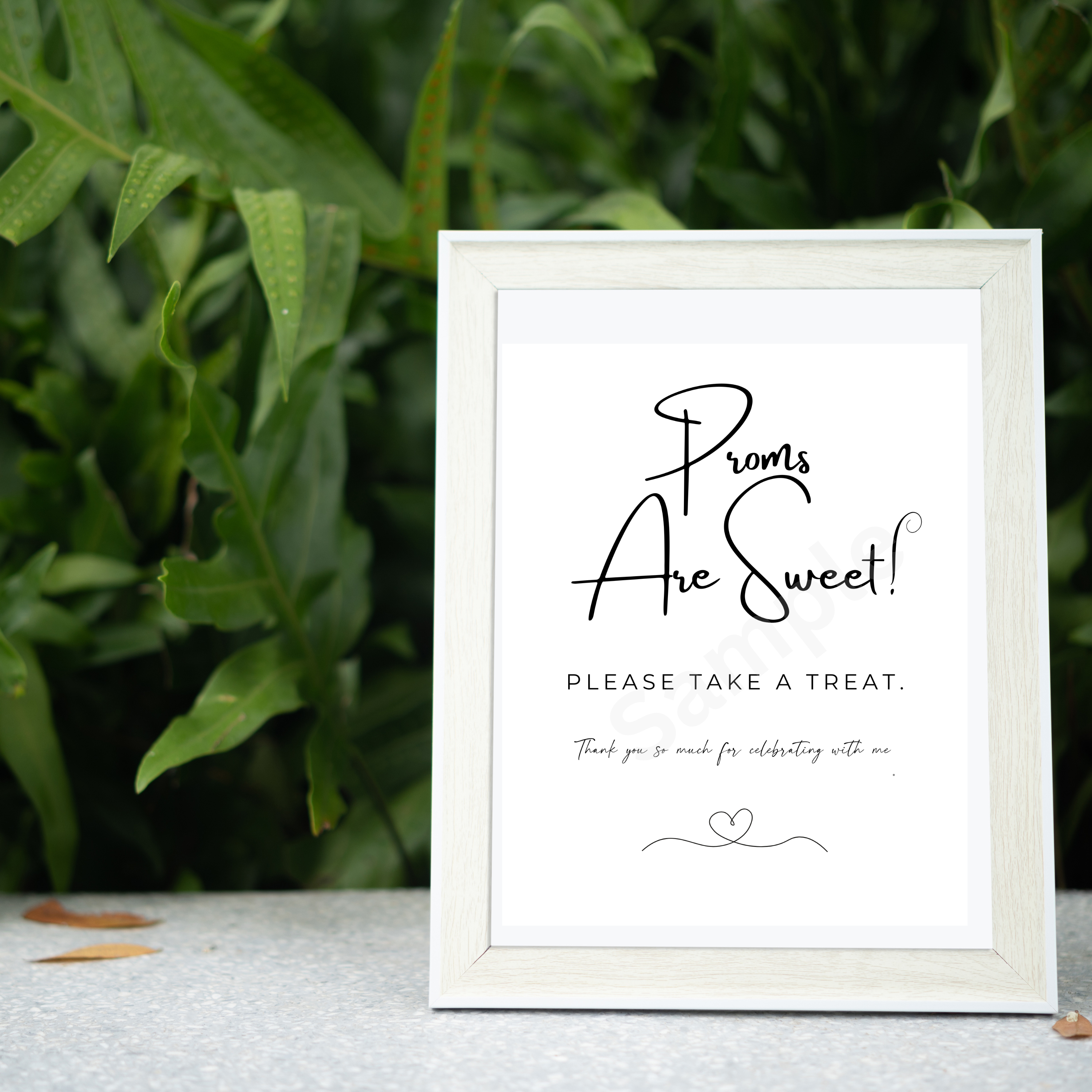 Prom Party Sweet Treat Table Sign