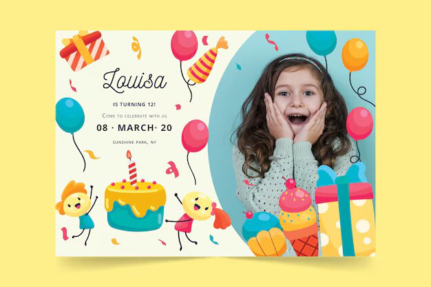 Fotoğraf ve İsimle Kardeş İçin Doğum Günü Kartları | Özel Dilekler Oluşturun