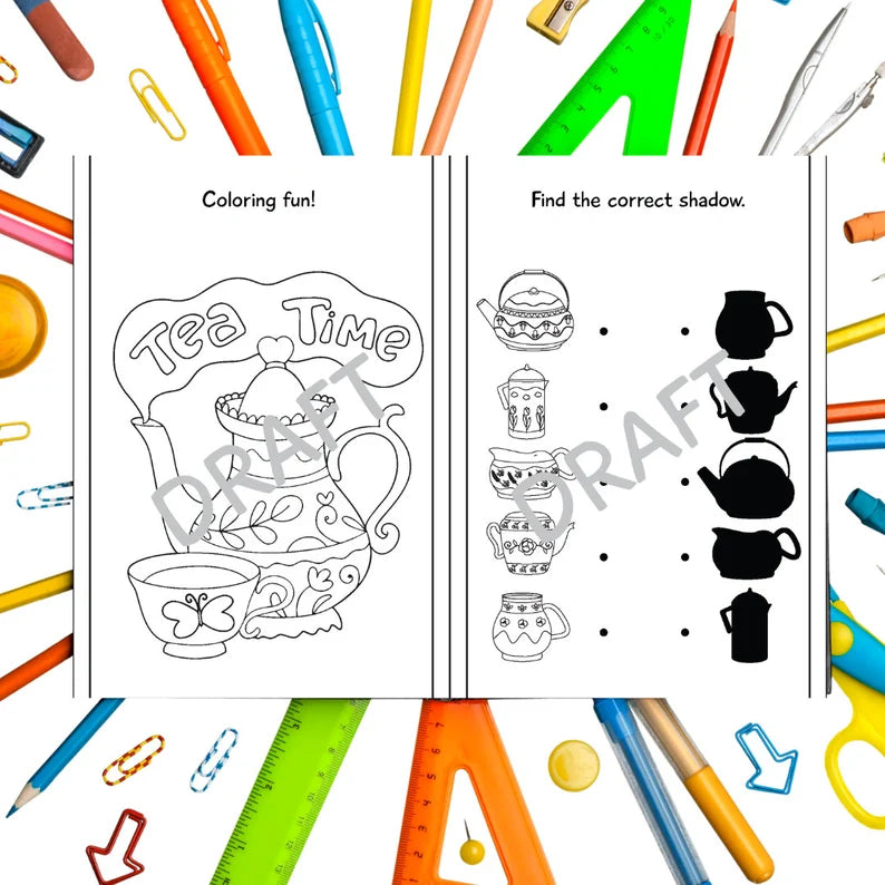Tea Party Activity Book