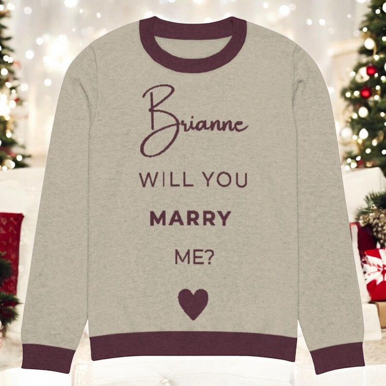 Fun Proposal Idea | Custom Proposal Will You Marry Me Sign | Personalized Name Wedding or Marriage Proposal Idea Printed Sign for Decoration