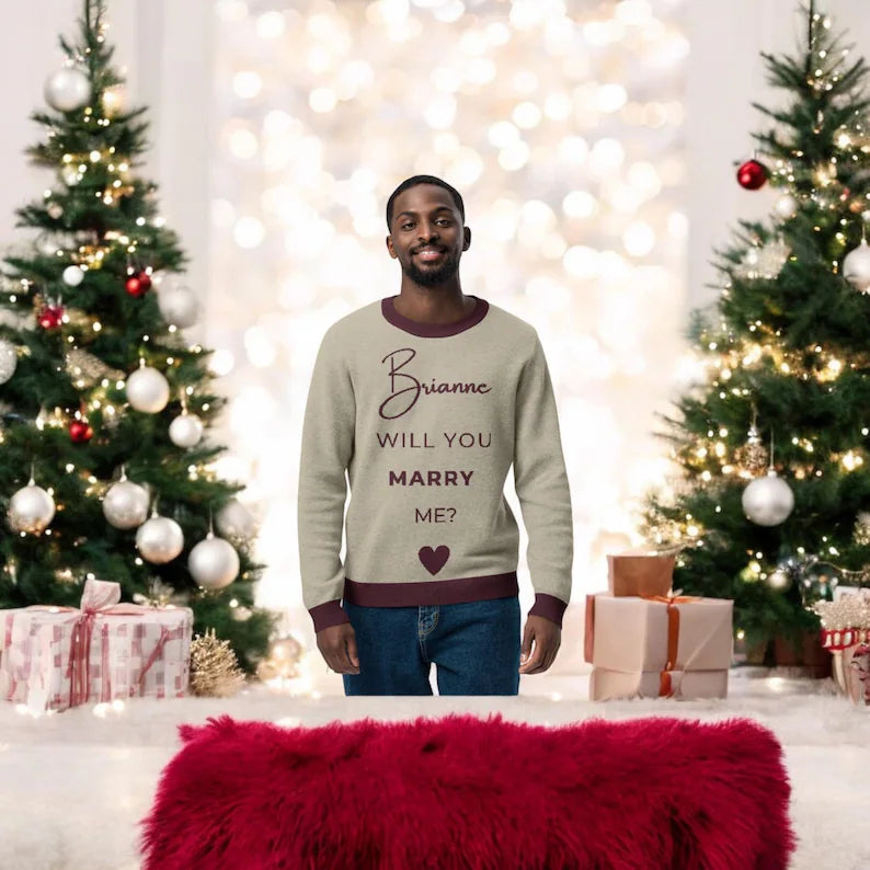 Fun Proposal Idea | Custom Proposal Will You Marry Me Sign | Personalized Name Wedding or Marriage Proposal Idea Printed Sign for Decoration