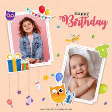 Birthday Cards For Sister With Photo And Name | Create Custom Wishes