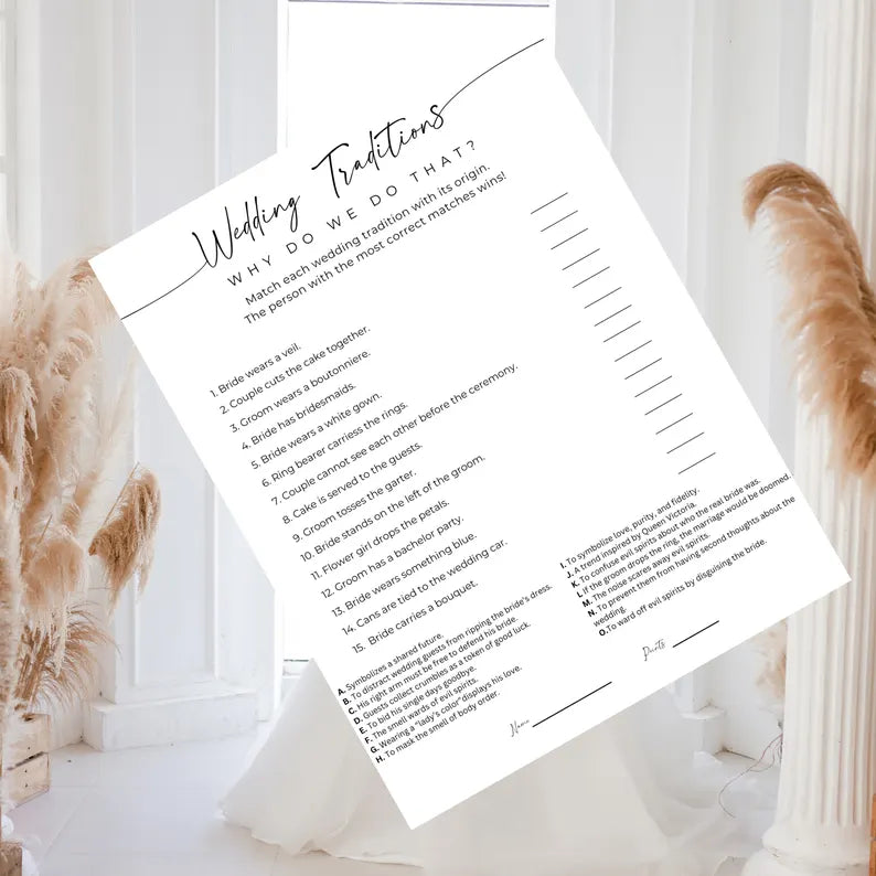 Wedding Table Game, Wedding Games, Wedding Games For Reception, Wedding Traditions, Wedding Games For Table, Reception Games For Guests